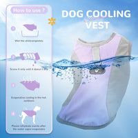 3 Pack Dog Cooling Vest with D-Ring Dog Tshirt Sun Protection Small - 1Pack Purple / Medium - image 3