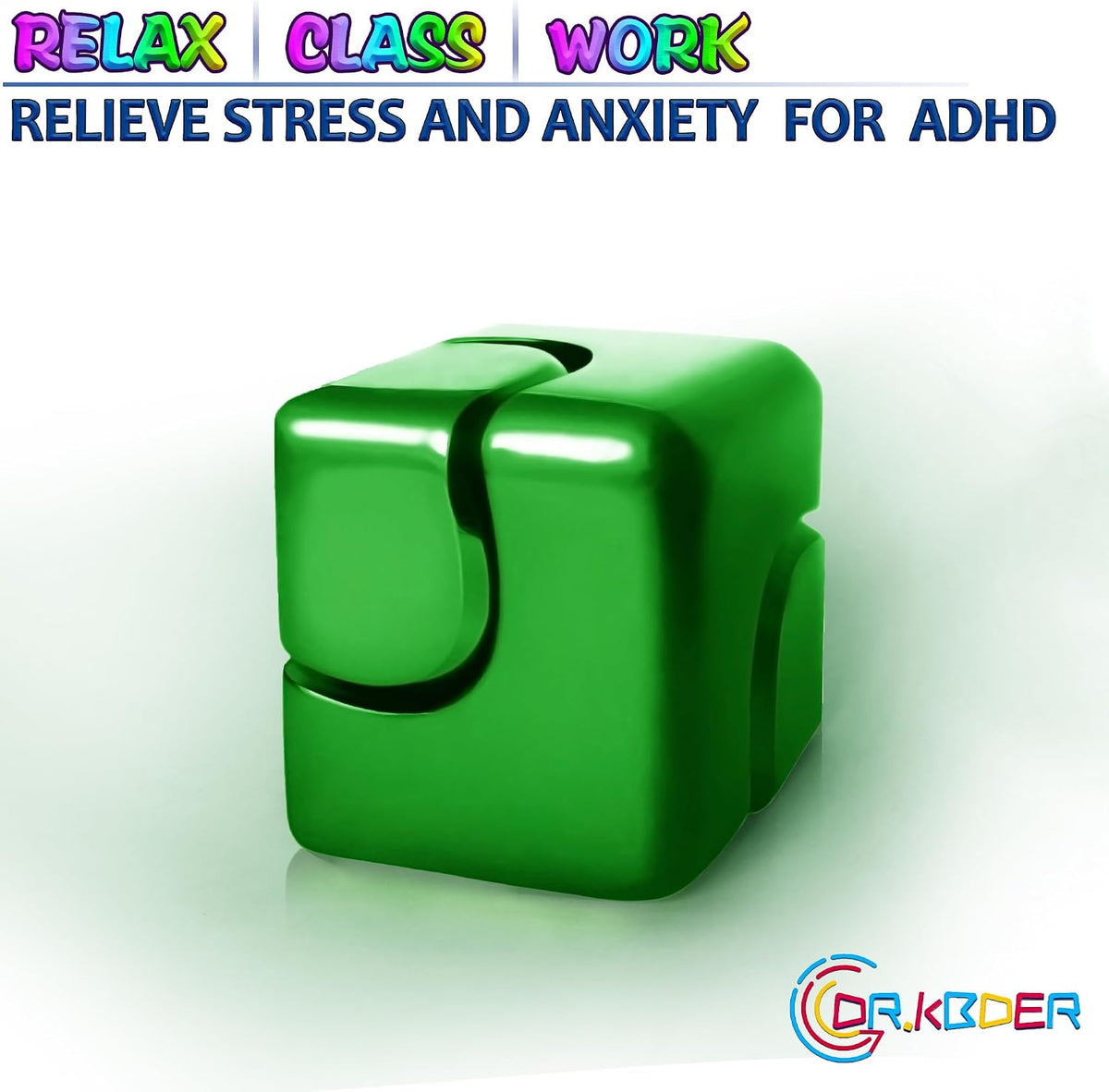 Fidget Spinner Toys Cube Adults - Green - image 2