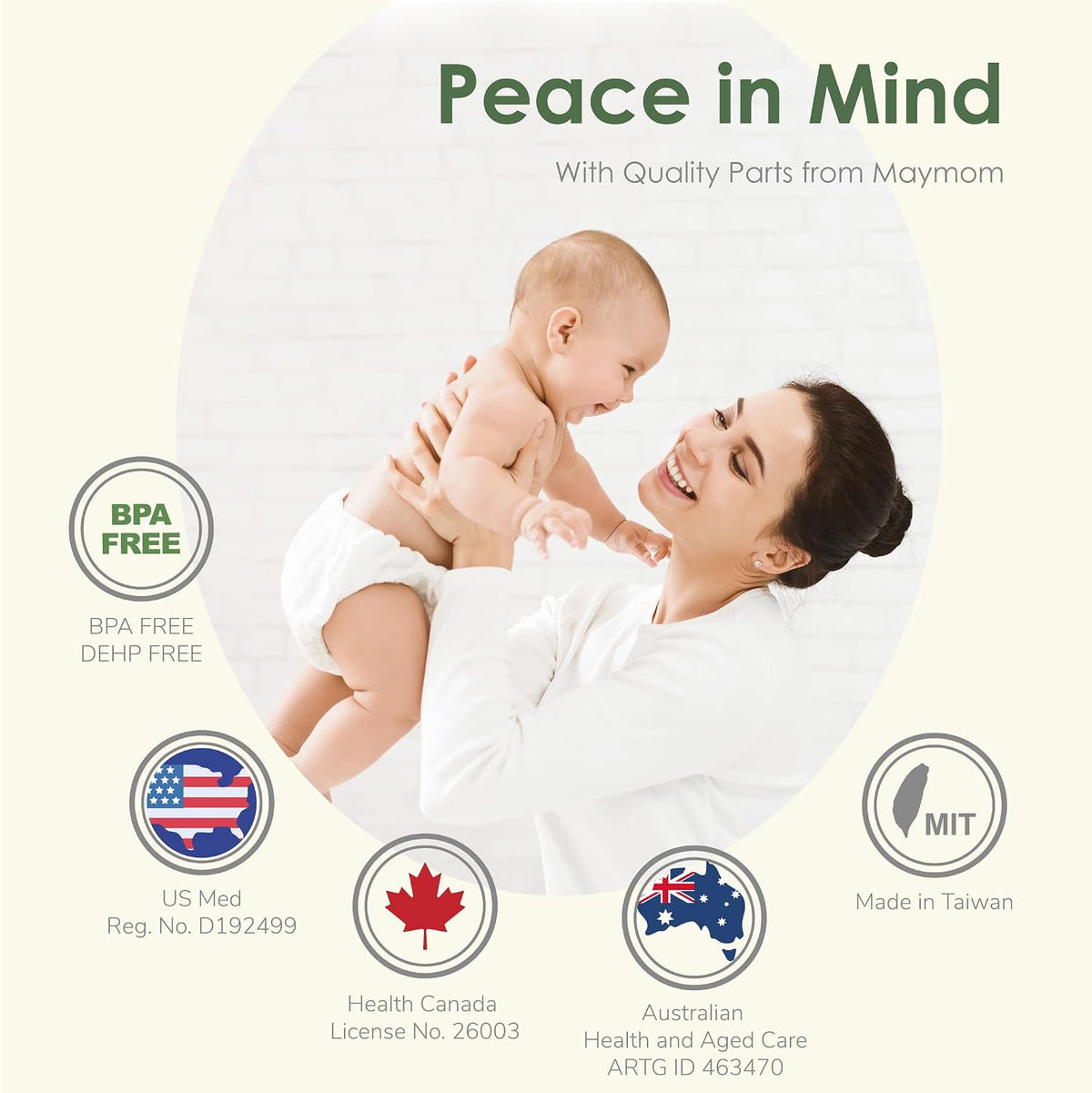 Maymom Breast Pump Replacement Parts Compatible with Spectra S1 - 6 Valve Tube Bfp - image 3