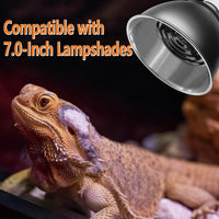 150W Reptile Heat Lamp, Pack of 2 Ceramic Heat Emitters for Reptile Geckos, Lizard, Iguana, Bearded - 250 Watts / Black - image 4