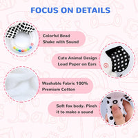 XIXILAND Baby Rattles 0-6 Months Newborn Toys Infant Toys 0-3 Months - Black&white-4 - image 3