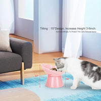 Detachable Elevated Cat Bowls - Pink - image 4