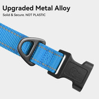 Joytale Reflective Dog Collar, Adjustable Neoprene Padded - X-Large (Pack of 1) / Sky Blue - image 3