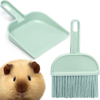 Mygeromon Cage Cleaner for Guinea Pigs Mini Dustpan and Brush Set – Essentials for Small Pets
