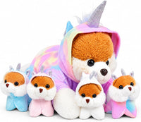 PixieCrush labradoodle stuffed animal pillow with 4 surprise plush puppies inside - view 5