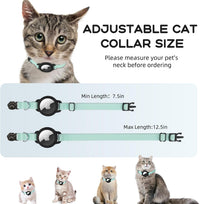 AirTag Cat Collars, Stretchy Collar with Air Tag Holder and Bell – Essentials for Cats - Green - image 2