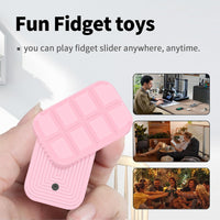 Fidget Toys Adults Magnetic Desk Toy Metal Fidgets Slider - Chocolate Pink - image 3