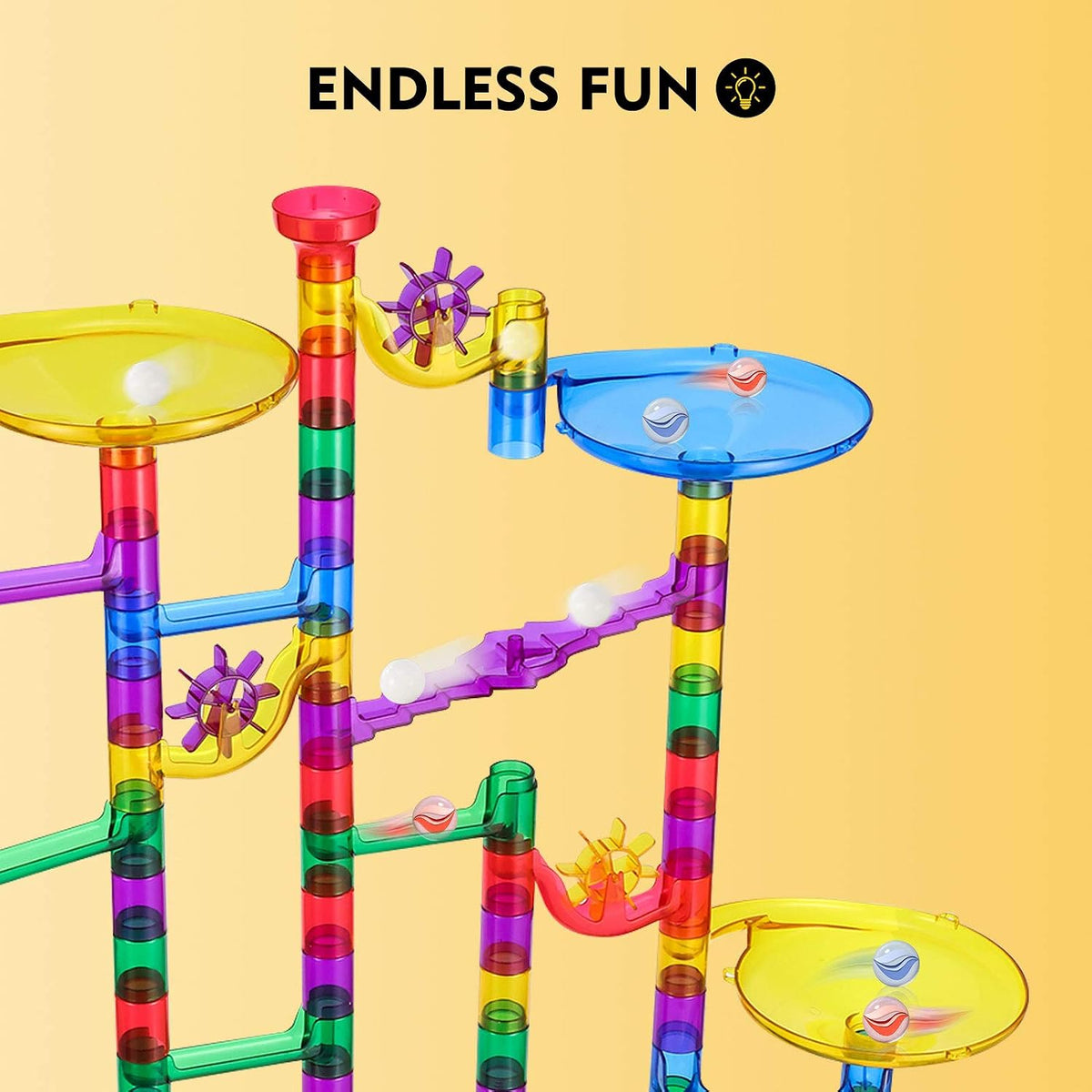 Magicfly Marble Run, Glass Marbles for Kids - image 2