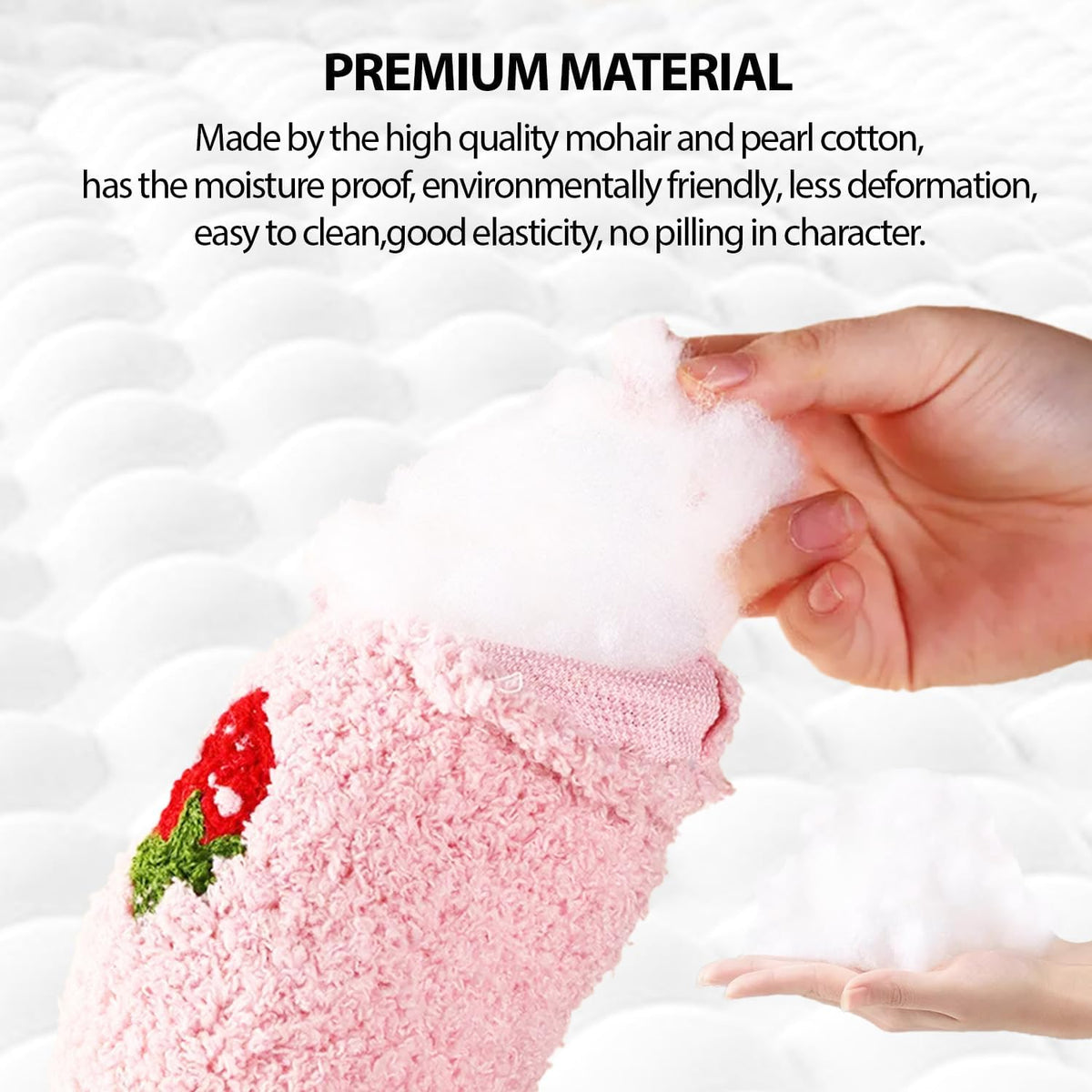 U-Shaped Calming Pillow for Cats and Dogs - Pink - image 2