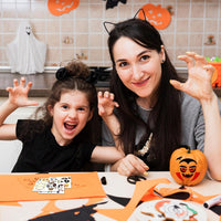 Halloween Mini Pumpkin Decorating Stickers for Kids Toddlers Party - 36 horror pumpkin stickers - image 2