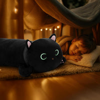 MaoGoLan 44 inch black cat plush body pillow with yellow eyes - view 16
