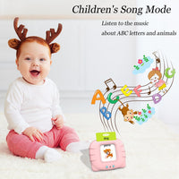 Startcan Talking Flash Cards for Toddlers 1 2 3 4 5 - 556-bilingual-pink (Abc, 0-100, Phrases+3 Songs) - image 3