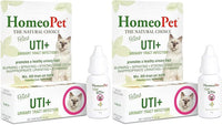 HomeoPet Feline UTI Plus, Safe and Natural Urinary Tract Medicine for Cats, Feline Urinary Tract Support, 15 Milliliters - Pack of 2