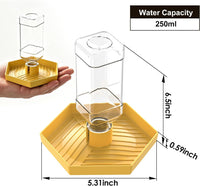 Reptile Water Dispenser Bowl for Bearded Dragon Tortoise – Essentials for Reptiles And Amphibians - Yellow / L - image 2