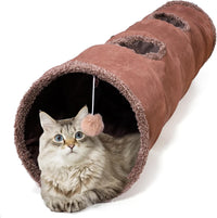 51"x 12" Collasiple Cat Play Tunnel, Cats Tubes and Tunnels
