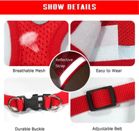 FEimaX Dog Harness and Leash Set for Walking - Red / X-Large - image 4