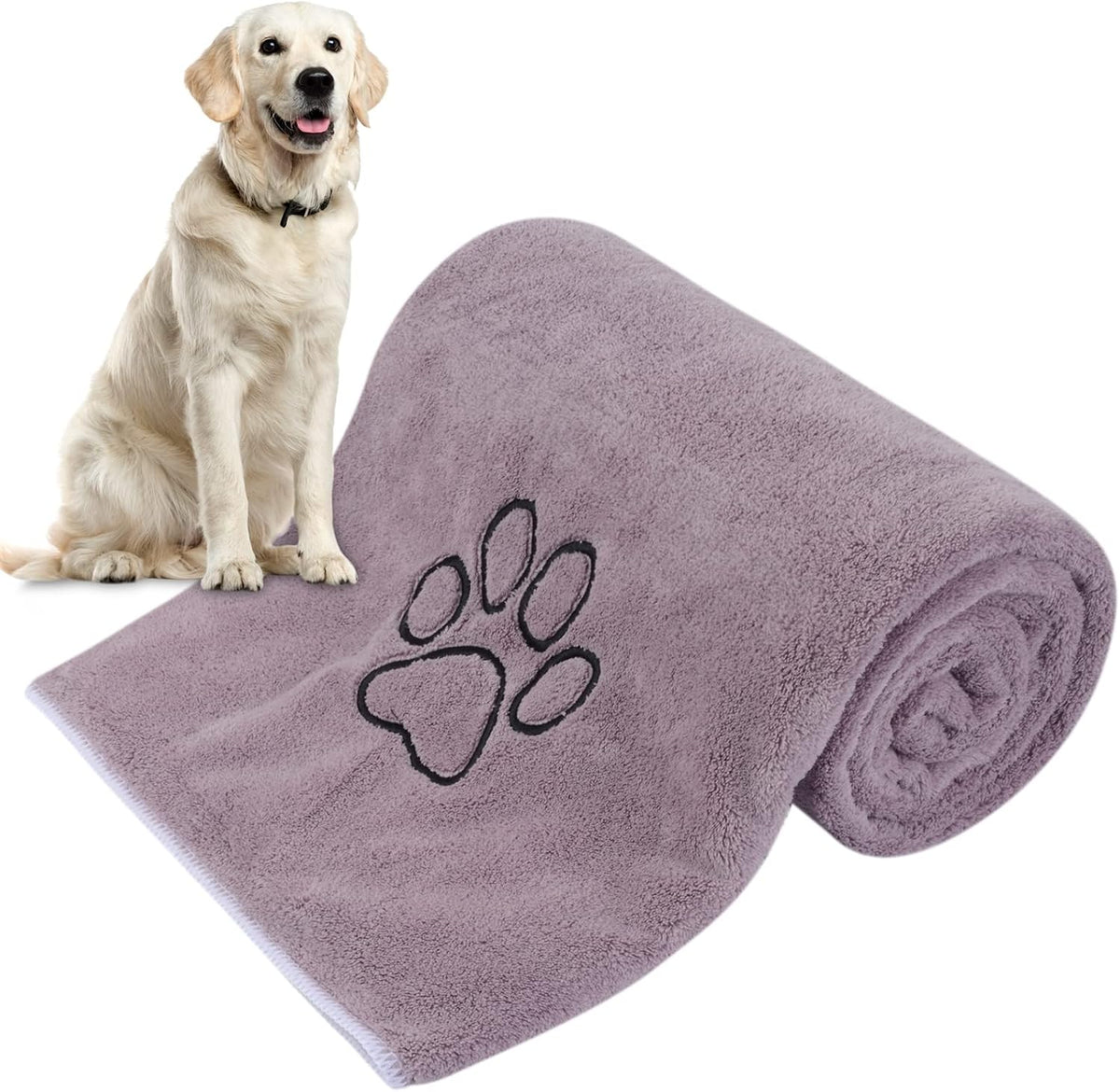KinHwa Dog Towels for Drying Dogs - 30inchx50inch / Purple