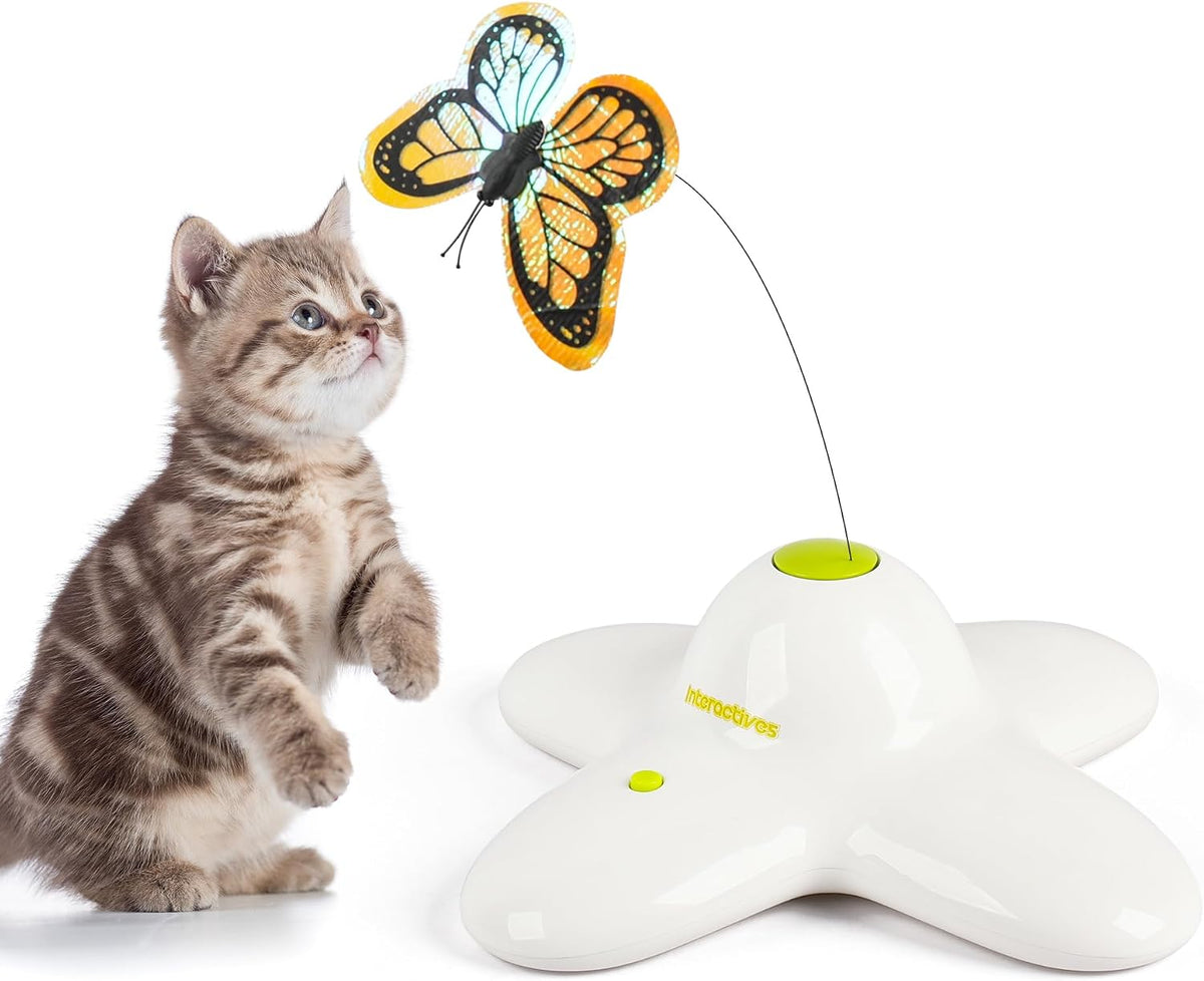 All for Paws Cat Toys Interactive Butterfly Flutter Bug Cat Automatic - Original