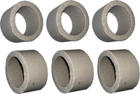 Awesome Aquatic Aquarium Plant Weights, Lead Ribbon Fish Anchors - 6 Pack Rings