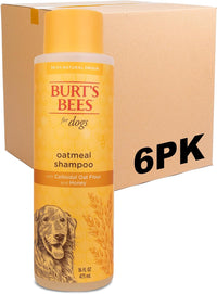 Burts Bees for Pets Oatmeal Dog Shampoo with Honey - Unscented / 16 Fl Oz (Pack of 6)