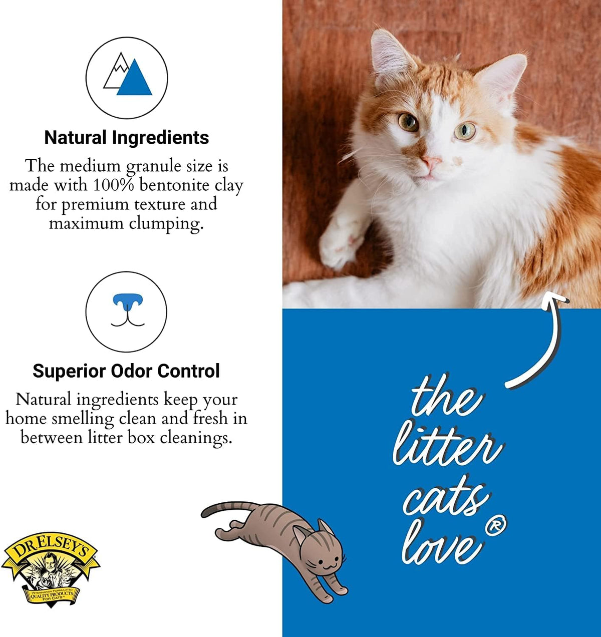 Dr. Elsey's Ultra UnScented Clumping Clay Cat Litter – Daily Care for Cats - 40 lb - image 4