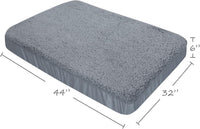 Waterproof Dog Bed Covers Replacement Washable 41 x 29 inch – Essentials for Dogs - Grey / 32 x 44 x 6inch - image 4