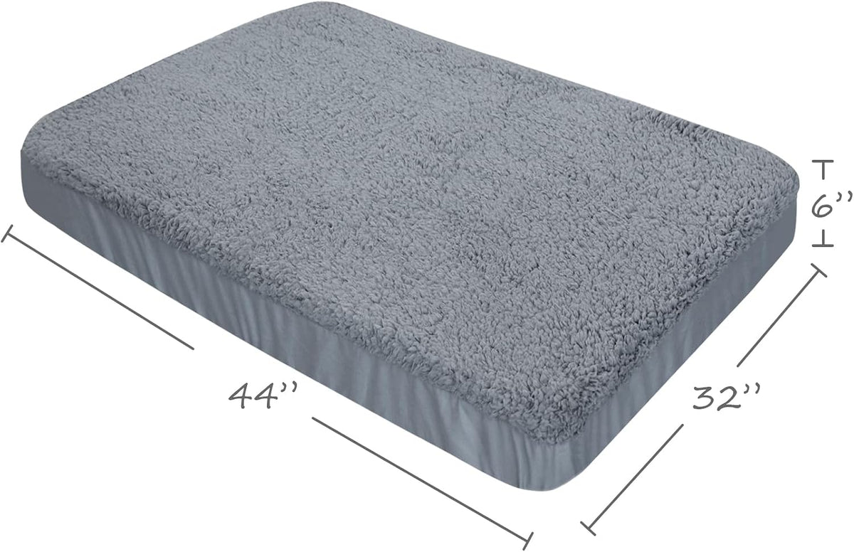 Waterproof Dog Bed Covers Replacement Washable 41 x 29 inch – Essentials for Dogs - Grey / 32 x 44 x 6inch - image 4