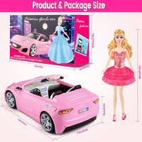TQRAZ 76 Pcs Doll Car Playset Clothes and Accessories with 11.5 Inch - 76 pcs - image 4