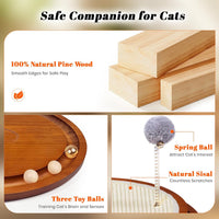 Cat Scratcher, Cat Natural Sisal Scratching Pad - Brown - image 4