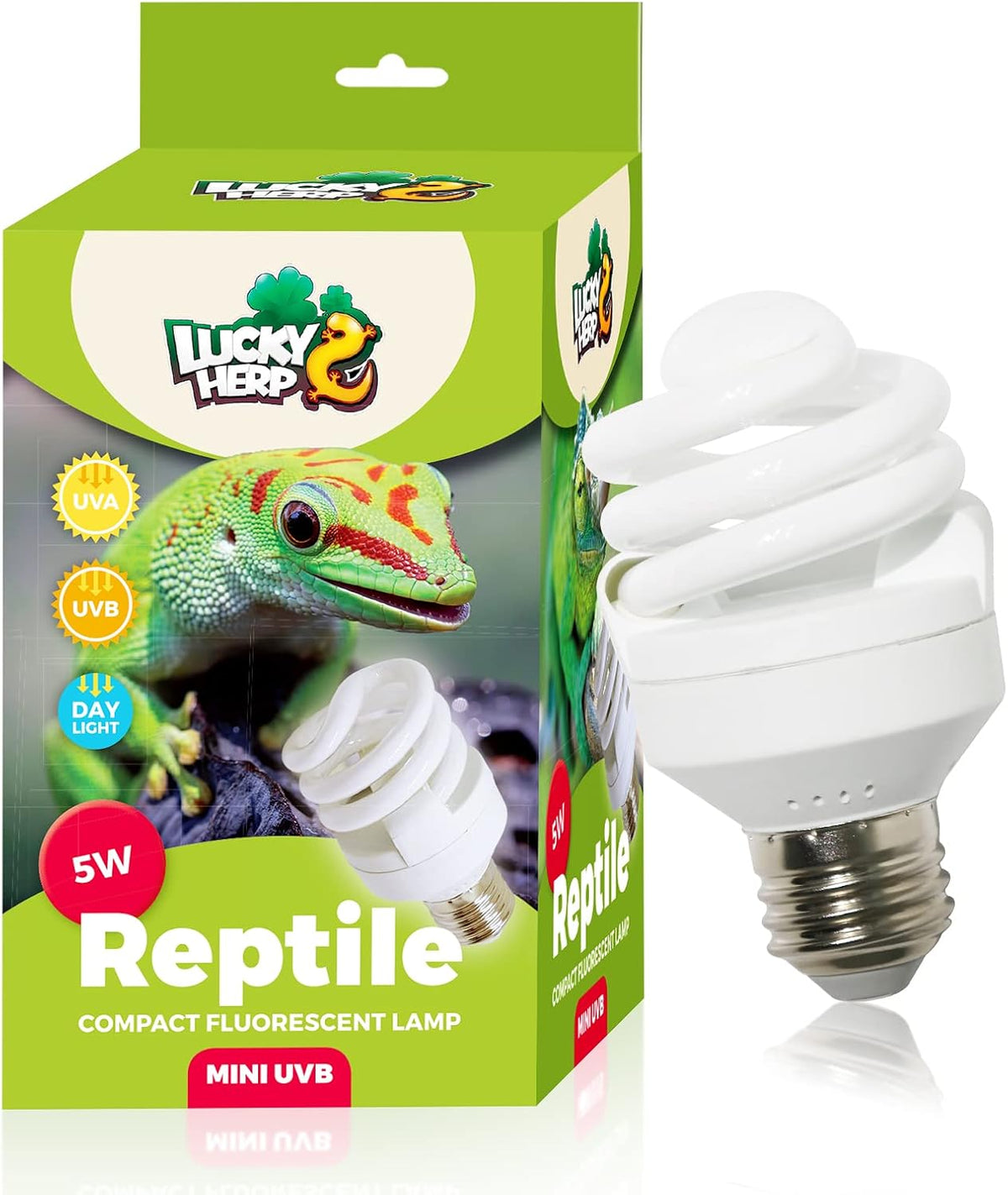 LUCKY HERP UVA UVB Reptile Light 10.0 - UVB5.0 5W