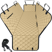Waterproof Dog Car Seat Cover for Back Seat, Pet Hammock, L - Khaki,Black / Large,Standard