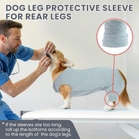 Nanaki Dog Wound Care Shirt,Dog Leg Sleeve to Stop Licking Rear Leg and Abdomen,Pet Surgery Suit Female Spay,Dogs Onesie for Surgery Female Male,Pet Surgical Recovery Suit Female Wound Heal Clothes