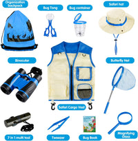 INNOCHEER Kids Explorer Kit & Bug Catcher Kit & Safari Costume Kit - Blue - image 2