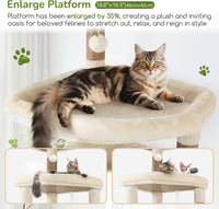 Globlazer 65in Sturdy Cat Tree Tower for Indoor Large Cats, S65 - 65inch / Beige - image 2