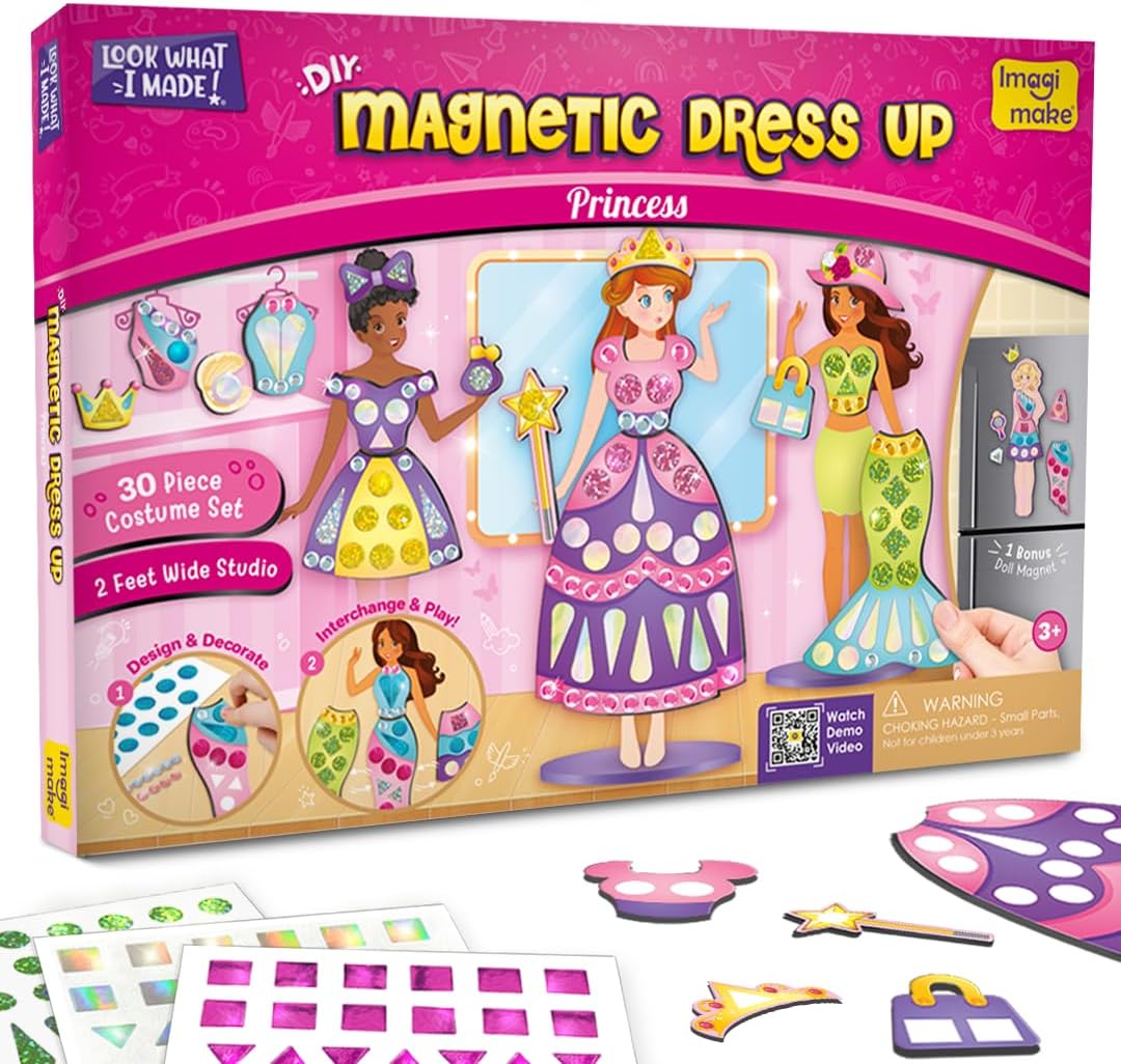 Imagimake DIY Magnetic Dress-Up Princess - Princess
