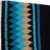 Fleece Bottom Contoured Saddle Pad - 34" x 40" | New Zealand Wool Top | 3/4" Felt Core | Contoured Fit | Hypoallergenic Fleece Lining | Weighs 8 lbs