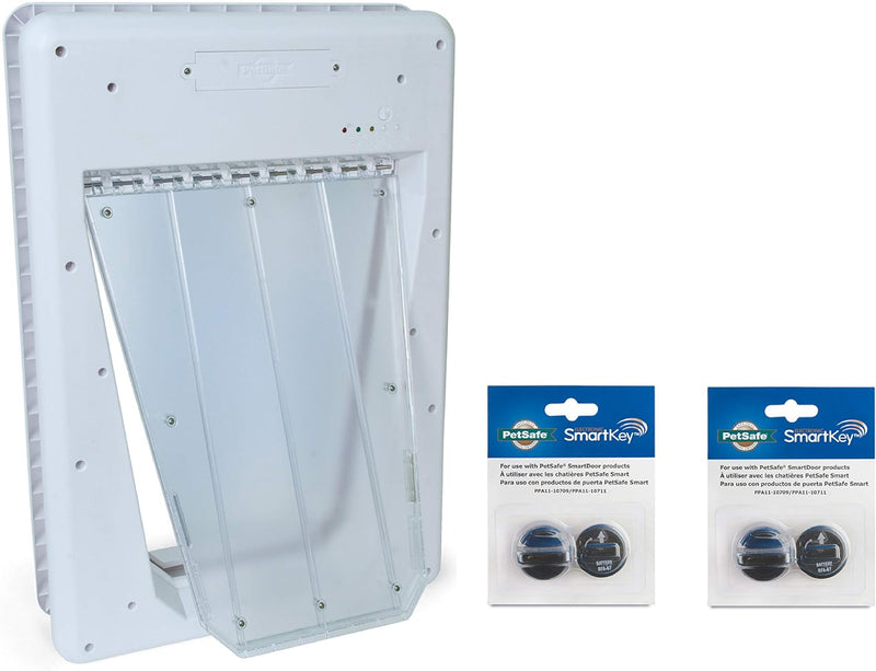 PetSafe Electronic SmartDoor, White, Large with Extra SmartKey