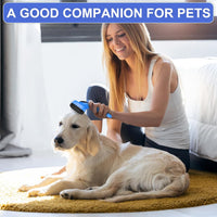 Self Cleaning Slicker Brush for Dog and Cat Shedding – Essentials for Dogs - Blue - image 4