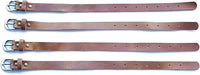 Jeereal Genuine Leather Stirrup Straps (4 Pack) with Metal Buckle Adjustable Length
