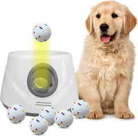 Automatic Dog Ball Launcher, 6 ETPU Balls - Grey-Standard
