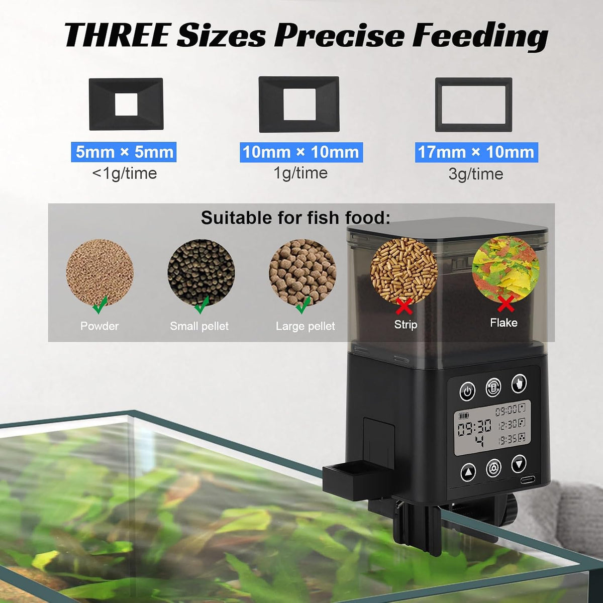 fishkeeper USB Automatic Fish Feeder for Aquarium - 320ML - image 2