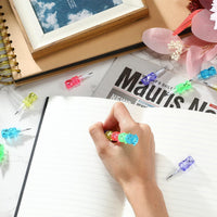 Chinco 20 Pieces Bear Stackable Pencils for Kids 5 in 1 Plastic Pencil – Fun for Kids & Family - 20 - image 4