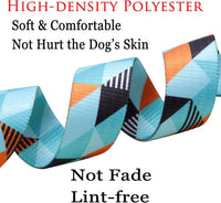 Mihqy Dog Collar for Medium Dogs, Fashion Design, M - L (Neck 14.9-24.8", Width 1") / Geometry - image 4