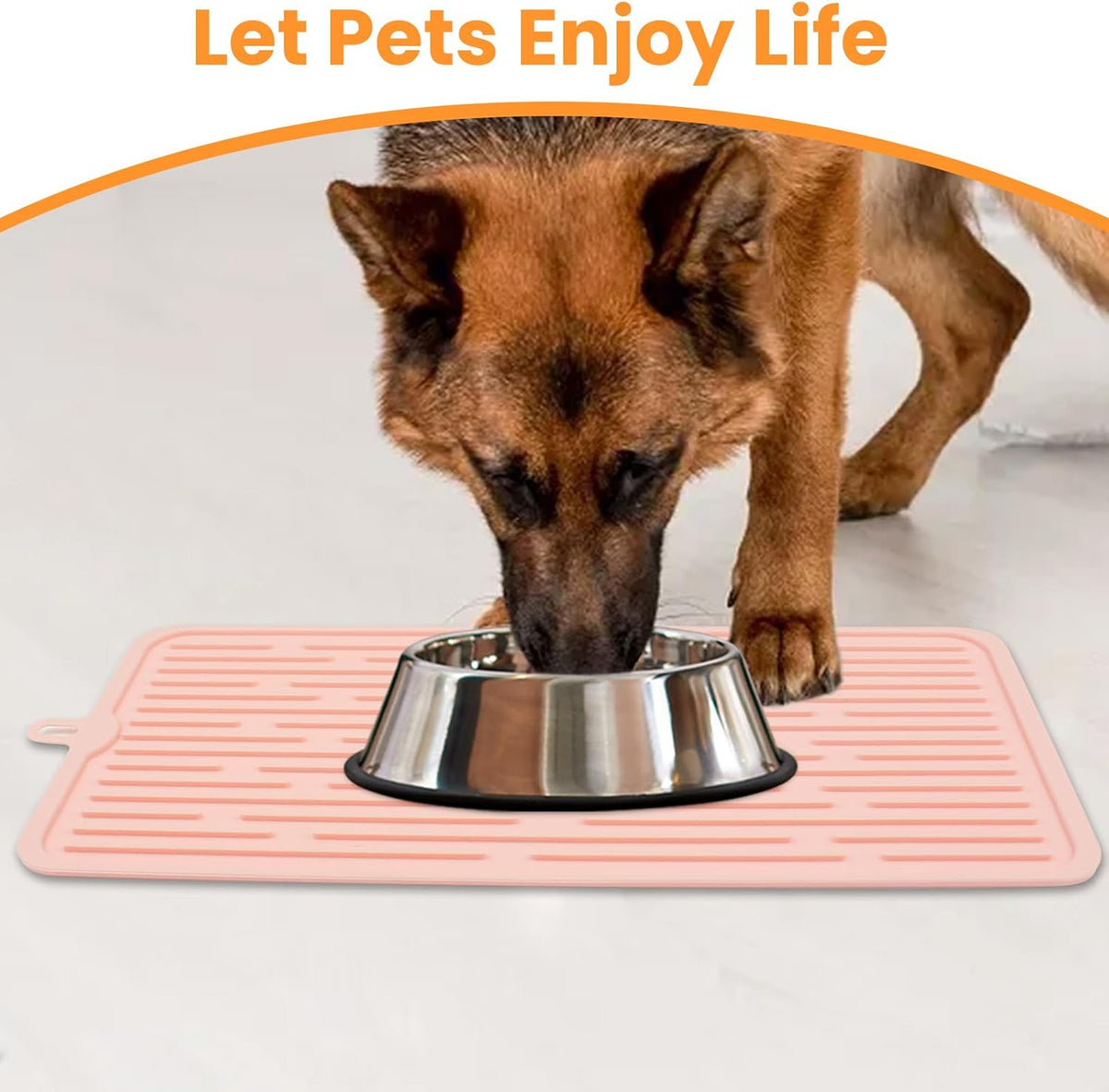 Pet Placemat for Dog and Cat - Pink - image 3