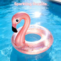 Moko Inflatable Swimming Rings - Champagne Pink Flamingo / 70# - image 2
