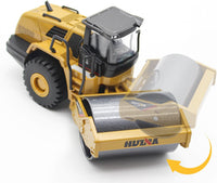 Dollox Die-cast Excavator Backhoe Front Loader Truck 1/50 Metal - Road Roller - image 4