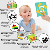 High Contrast Black and White Baby Cards for Newborns 0-3 Months – Fun for Kids & Family - 80 Cards 0-36 Months - image 4