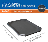 Original Pet Bed Replacement Cover - Gunmetal / Large / Large - image 3