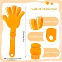 ZCYSRLQIN 12 pack hot pink plastic hand clappers noisemakers, 7.5 inch - view 25