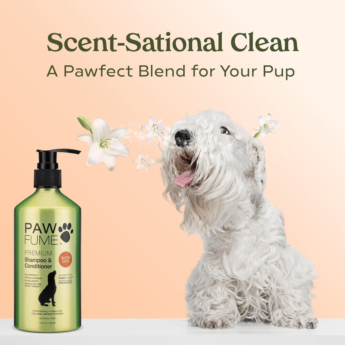PAWFUME Deshedding Dog Shampoo and Conditioner, Show Dog - Shampoo & Conditioner Show Dog / Pack of 1 - image 4